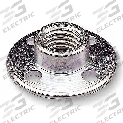 3M Fiber Disc Retainer Nut: 5/8"-11, 5/8 in Ht, Silver - Fiber Disc Retainer Nuts