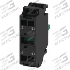 SIEMENS Contact Block: 22 mm Panel Mounting Size, 1NO, Momentary, 3SU1 Series, Spring Terminals (MPN 3SU14001AA103BA0). Key specifications — Switch Action: Momentary; Terminal Connection Type: Spring Terminals; Brand: SIEMENS; Compatible with Series: 3SU1.
