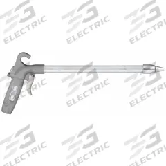 GUARDAIR Air Gun: Pistol-Grip Grip, Aluminum, 1/4 in Female NPT, 1 Nozzle(s), Straight, Focused (MPN 80LJ012AA). Key specifications — attr1328526: Aluminum; attr1328500: Extension and Nozzle; attr1328508: GUARDAIR; attr1328515: No; attr1328533: Yes.