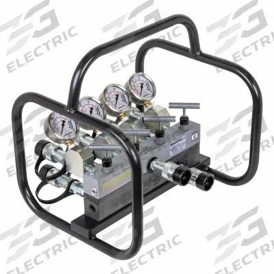 ENERPAC Manifold Assembly: 2 Inlet Ports, 8 Outlet Ports, 10,000 psi Max Pressure - Split Flow Hydraulic Manifold Valve Assemblies