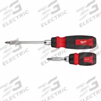 MILWAUKEE Multi-Bit Screwdriver: Nut Driver/Phillips/Slotted/Square/Torx Tip, 33 Tips, Magnetic (MPN 48-22-2905). Key specifications — attr1205339: T15; attr1205303: MILWAUKEE.