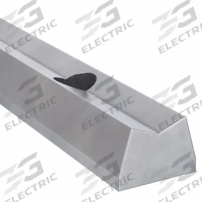 THOMSON Linear Shaft Support Rail: 1 1/4 in Shaft Dia, 24 in Lg, Black Oxide - Pre-Drilled Low Profile Linear Shaft Support Rails