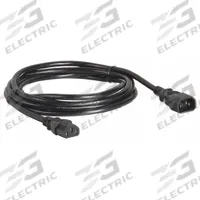 APC BY SCHNEIDER ELECTRIC Power Cord: 8 1/4 ft Lg, 3/16, C14 Plug, C13 Receptacle, H05VV-F, Rubber (MPN AP9870). Key specifications — Brand: APC BY SCHNEIDER ELECTRIC; Jacket Material: Rubber.