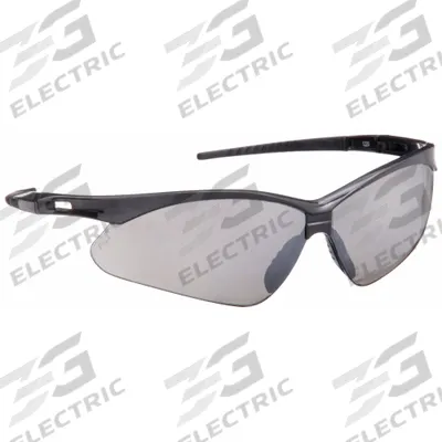 CONDOR Safety Glasses: Smoke Lens, Half-Frame, Scratch-Resistant, Black Frame - Padded Comfort-Fit Safety Glasses