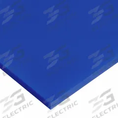 UHMW Polyethylene Bar: 0.75 in Thick, 3 in x 4 ft, Opaque, Blue, 4,400 psi Tensile Strength (MPN PS-UHMW-GF-180). Key specifications — Impact Strength: 16.0 ft-lb/in; Backing Type: No Backing; Clarity: Opaque; Filler Material: Glass.