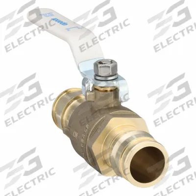 UPONOR Manual Two-Way Ball Valve: 1 1/4 in, Brass, Straight, PEX x PEX - Brass Ball Valves