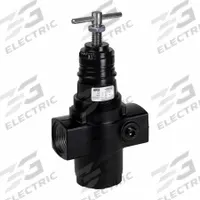 ARO Compressed Air Regulator: Aluminum, 1 1/4 in NPT, 480 cfm, 10 psi to 180 psi, T-Handle (MPN R47571-300). Key specifications — attr111664: No; attr111400: Super Duty Series Regulator; attr111627: ARO.