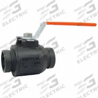 GRUVLOK Manual Two-Way Ball Valve: 4 in, Ductile Iron, Straight, Gruvlok x Gruvlok, Two-Piece (MPN 0387006232). Key specifications — Brand: GRUVLOK; Handle: Locking Lever.