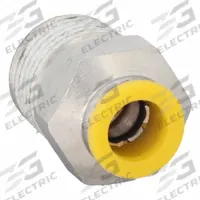 PARKER Push-Fit Adapter Fitting: 10 mm OD x 1/2 in Pipe Size, Push-to-Connect x BSPT, Brass, Silver (MPN W68PLP-10M-8R). Key specifications — Brand: PARKER.