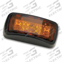 J.W. SPEAKER Clearance Marker Lamp: Marker Light, LED, Rectangular, Surface Mount, Amber, Panel (MPN 150). Key specifications — Lens Color: Amber; Brand: J.W. SPEAKER; Electrical Connection: Bare Lead Connector; Lighting Technology: LED; Mount Type: Panel.