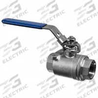 USA INDUSTRIALS Manual Two-Way Ball Valve: 1/4 in, 316 Stainless Steel, Straight Valve Body, PTFE (MPN ZUSA-VLV-106). Key specifications — Brand: USA INDUSTRIALS; Handle: Locking Lever.