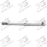 OSG Corner Radius End Mill: Carbide, WXS Coated, 3 Flute, 4 mm Mill Dia, 6 mm LOC, 1 mm Rad (MPN 3097441)