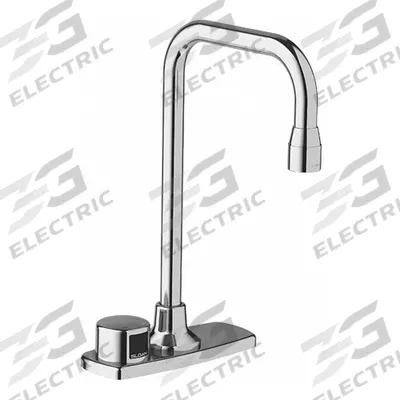 SLOAN Bathroom Sensor Faucet: Optima, Brass, Chrome Finish, Centerset, Plug-In - Centerset Sensor Bathroom Faucets