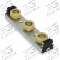 BISHOP-WISECARVER Linear Guide Carriage Assembly: PW, Size 1, 3-Roller Assembly, Ball (MPN UT1WPAPR). Key specifications — For Use With: Vee Profile; Product Type: Ball; Carriage Material: Aluminum; For Rail Size: Size 1.