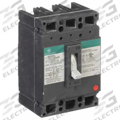 GE Molded Case Circuit Breaker: 70 A Amps, 18kA at 120/240/277/480V AC, Fixed - TED-, TEHD-Frame GE Molded Case Circuit Breakers