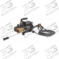MI-T-M Electric Pressure Washer: Carry, 120 V – Single-Phase, 1,500 psi, 2 gpm, 2 hp (MPN CD-1502-3MUH). Key specifications — Pump Drive: Direct; Brand: MI-T-M; Water Intake: Cold Water Only.