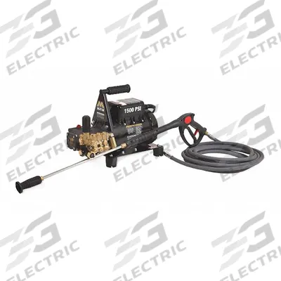 MI-T-M Electric Pressure Washer: Carry, 120 V – Single-Phase, 1,500 psi, 2 gpm - Cold Water Pressure Washers