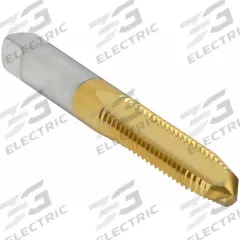 WIDIA GTD Straight Flute Tap: 1/4"-20 UNC, H3, 3 Flute, Plug Chamfer, TiN Coated High Speed Steel (MPN 15454)