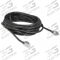 APPROVED VENDOR Extension Cord: Outdoor Use, 50 ft Lg, Outlet, 5-15P, 12/3, SJTW, Black, 125V AC (MPN 21RJ55). Key specifications — Brand: APPROVED VENDOR; Temperature Rating: -40° to 167°F; NEMA Plug Configuration: 5-15P.