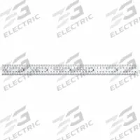 STARRETT Steel Rule, Flexible: C331-150, 5 3/4 in / 150 mm, 0.02 in Thick, 0.5 mm/1/64 in, Chrome. Key specifications — attr939978: 1/64 in; attr934745: STARRETT; attr944509: Chrome; attr939993: Fractional; attr986193: Etched.