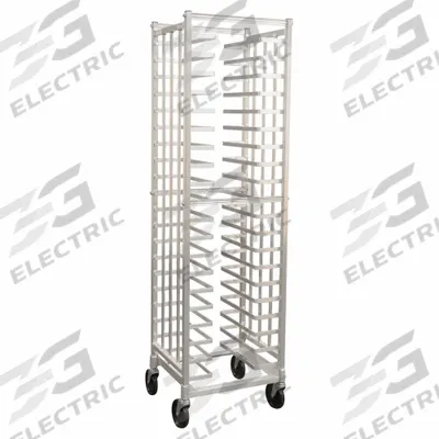 NEW AGE INDUSTRIAL Universal Pizza Pan Rack: 20 Slots, 2 1/8 in Betw Shelves, 20 3/8 in Wd - Pizza Pan Racks