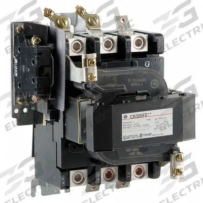 GE Magnetic Contactor: Non-Reversing, 3 Poles, NEMA Size 4, 135 A - Non-Reversing NEMA Contactors