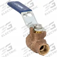 NIBCO Manual Two-Way Ball Valve: 3/8 in, Bronze, Straight, FNPT x FNPT, 600 psi Max. Pressure (CWP) (MPN T5857066-3/8). Key specifications — Brand: NIBCO; Handle: Lever.