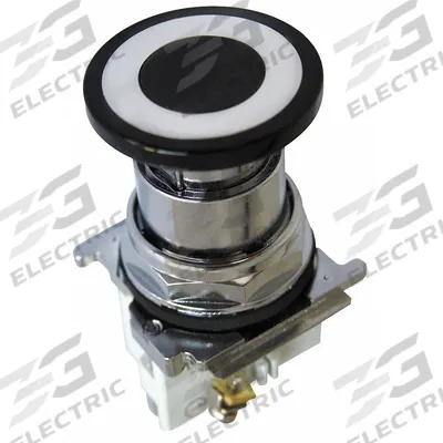 EATON Emergency Stop Push Button: Non-Illuminated, Mushroom Head Profile, Metallic - Mushroom-Head Push Buttons