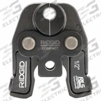 RIDGID Cordless Press Tool Jaw: 1/2 in Pipe, Copper, For RLS Press, Compact Tool Types (MPN 55123). Key specifications — attr518773: Jaw; attr518762: Copper; attr518771: Steel; attr518761: RLS Press; attr518760: RIDGID.