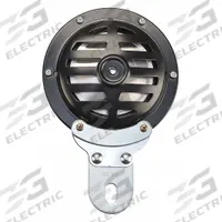 WOLO Electric Horn: 24-48V DC, High Tone, Electric, Black, Painted, 115 dBA Sound Level - Max (MPN 372LG-24/48). Key specifications — Type: High Tone; Brand: WOLO; Compatible Vehicle Type: Material Handling Equipment; Finish: Painted; Includes: Mounting Bracket; Color: Black.