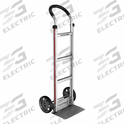 MAGLINER General Purpose Hand Truck: 500 lb, Flow-Back Handle, Silver, Aluminum - General Purpose Hand Trucks