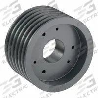 APPROVED VENDOR V-Belt Pulley: B80, 6 Groove, 8.35 in OD, Bushed Bore, SF, Quick Detachable (MPN 6B80SF). Key specifications — Pulley Industry Number: B80; Pitch Diameter: 7.6 in (4L, A); For Belt Section (broad, with similar types): 4L, A, or AX.