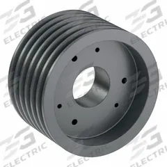 APPROVED VENDOR V-Belt Pulley: B80, 6 Groove, 8.35 in OD, Bushed Bore, SF, Quick Detachable (MPN 6B80SF). Key specifications — Pulley Industry Number: B80; Pitch Diameter: 7.6 in (4L, A); For Belt Section (broad, with similar types): 4L, A, or AX.