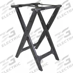 CSL Tray Stand: Plastic, Black, 18 1/2 in Overall Wd, 30 in Overall Ht, 17 1/4 in Overall Dp (MPN 1500BLK-1). Key specifications — Material: Plastic; Product Type: Tray Stand; Brand: CSL; Color: Black.