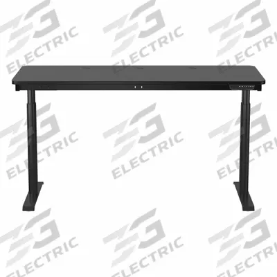 VERSADESK Electric Sit-Stand Desk: Black, Wood, 60 in Overall Wd, 24 in Overall Dp - Electric Adjustable-Height Desks