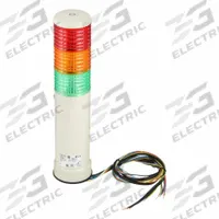 SCHNEIDER Tower Light Assembly: 3 Tier, Green/Orange/Red, No Sounder Tier, 312 mm Overall Ht, Steady (MPN XVC6M3K). Key specifications — Manufacturer Part Number: XVC6M3K; Brand: SCHNEIDER; Operating Voltage: 100 to 240V; Light Tier Color: Orange.