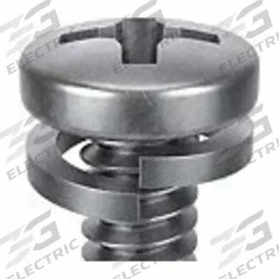SEMS Screw: Split Lock, M4x0.70 Thread Size, 10 mm Lg, Stainless Steel, Passivated - Machine Screws with Split Lock Washers