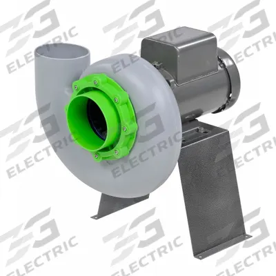 Plastec Blower: 6 in Wheel Dia, Direct Drive, Includes Drive Pack, 450 cfm - Corrosion-Resistant Direct-Drive Blowers