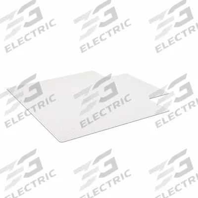 ES ROBBINS Chair Mat: Traditional Lip, 0.13 in Thick, 60 in Overall Lg, 46 in Overall Wd - High-Pile Carpet Chair Mats
