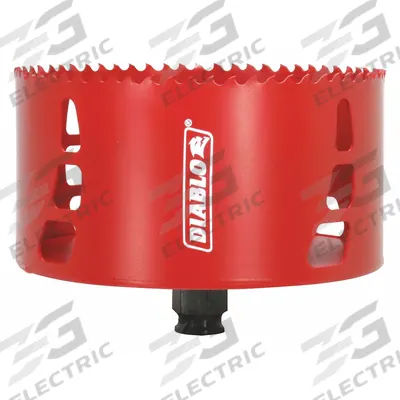 DIABLO Hole Saw: 5 in Saw Dia., 4 Teeth per Inch, 2 3/8 in Max. Cutting Dp - Multi-Material-Cutting Hole Saws without Arbor