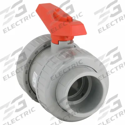 GF PIPING SYSTEMS Manual Two-Way Ball Valve: 2 in, CPVC, Straight, Socket x FNPT, Two-Piece - CPVC Ball Valves