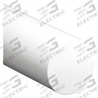 PET-P Rod: 5/8 in Dia, 10 ft Lg, Opaque, White, 12,400 psi Tensile Strength, 0.5 ft-lb/in (MPN 6MEP3). Key specifications — Clarity: Opaque; Impact Strength: 0.5 ft-lb/in.