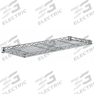 METRO Wire Cantilever Shelf: 24 in x 12 in, 1 Shelves, Split Sleeve, 150 lb Load Capacity - Cantilever Wire Shelves for Dry Use