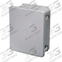 WIEGMANN Enclosure: Fiberglass, 20 in x 16 in x 8 in, NEMA 4X, Solid Cover, Hinged (MPN HW-J201608CHQR). Key specifications — Brand: WIEGMANN; Closure Method: Clamps; Enclosure Material: Fiberglass; Knockouts: Not Included.