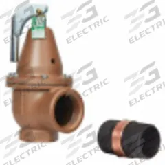 WATTS Relief Valve: FNPTF x FNPTF, 3/4 in x 3/4 in, Bronze, 150 psi Max. Op Pressure (MPN 3/4 174A 100 FS). Key specifications — Brand: WATTS.