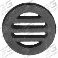 APPROVED VENDOR Grid: Round, 3 in Overall Dia, 3/8 in Overall Ht, Cast Iron, Phosphating, Black (MPN 1PPE9). Key specifications — Finish: Phosphating; Brand: APPROVED VENDOR; Color Family: Black.