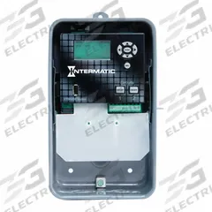 INTERMATIC Electronic Timer: 365 day, Astronomic, 120-277V AC, SPDT, Digital (MPN ET90215CR). Key specifications — Body Material: Metal; Indoor/Outdoor Usage: Outdoor; Astronomic Functionality: Astronomic; Mounting Style: Surface; Brand: INTERMATIC.