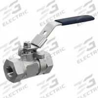USA INDUSTRIALS Manual Two-Way Ball Valve: 1 1/2 in, 304 Stainless Steel, Straight Valve Body, RPTFE (MPN ZUSA-VLV-50). Key specifications — Brand: USA INDUSTRIALS; Handle: Locking Lever.