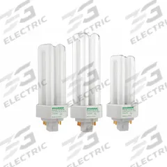 LEDVANCE/ SYLVANIA Compact Fluorescent Bulb: 4-Pin (GX24q-4), T4, Fluorescent, 2700K, 42 W Watt (MPN 20887). Key specifications — Brand: LEDVANCE/ SYLVANIA; Bulb Designation: CF42DT/E/IN/827/ECO; Dimmable: Yes; Color Temperature: 2700K.