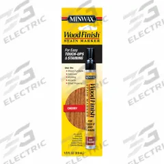 MINWAX Wood Repair Marker: Wood Repair Marker, Oil, 1 Container Size, Wood, Cherry, Minwax (MPN 63486000). Key specifications — Brand: MINWAX; Sub-Brand: Minwax; Color: Cherry.